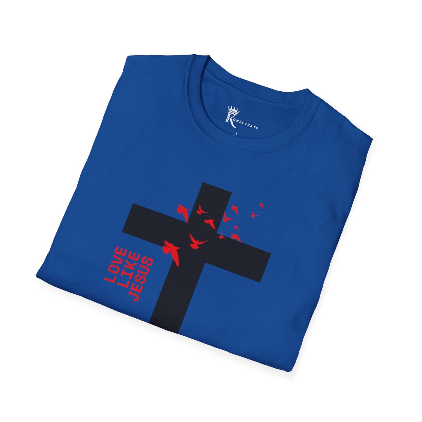 Love Like Jesus Red T-Shirt – Bold Faith Collection