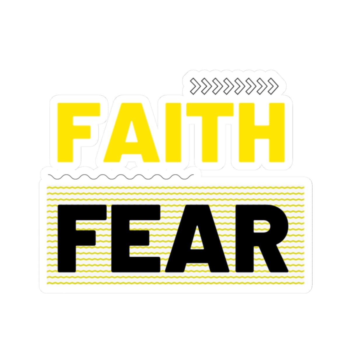 Faith Over Fear Sticker – Bold Faith Collection