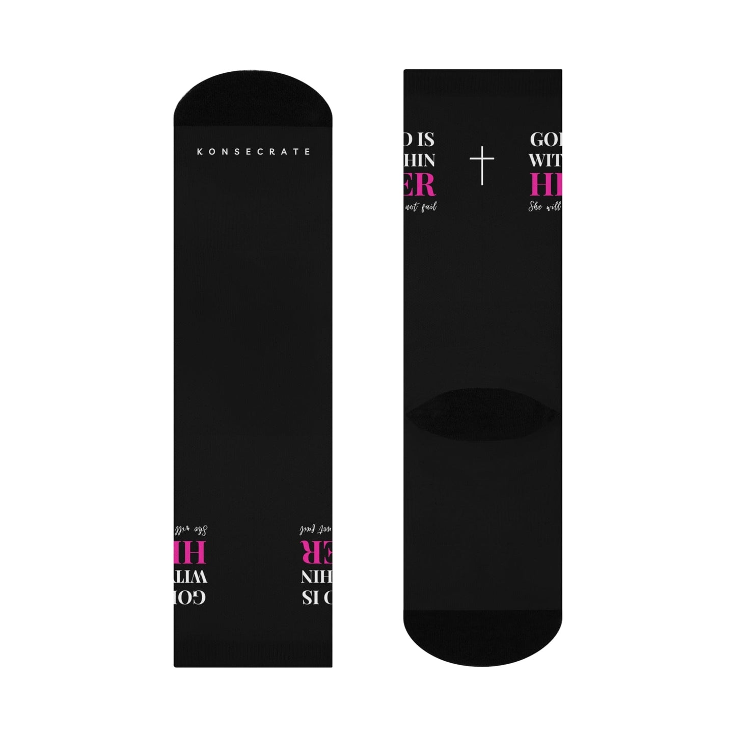 'God is Within Her' Cushioned Crew Socks