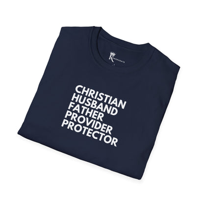 Christian Husband Father T-Shirt – Kingdom Family