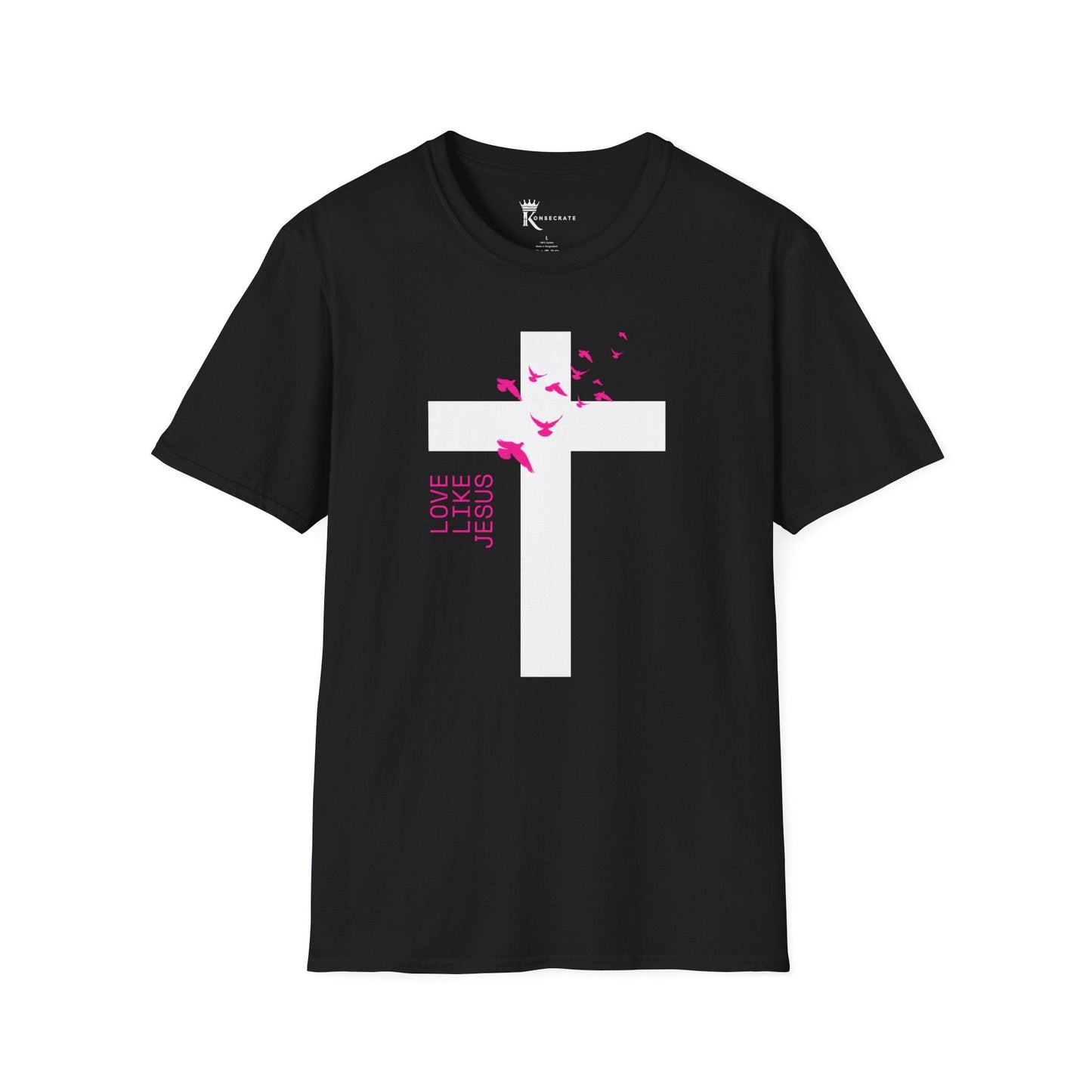 Love Like Jesus Pink T-Shirt – Bold Faith Collection