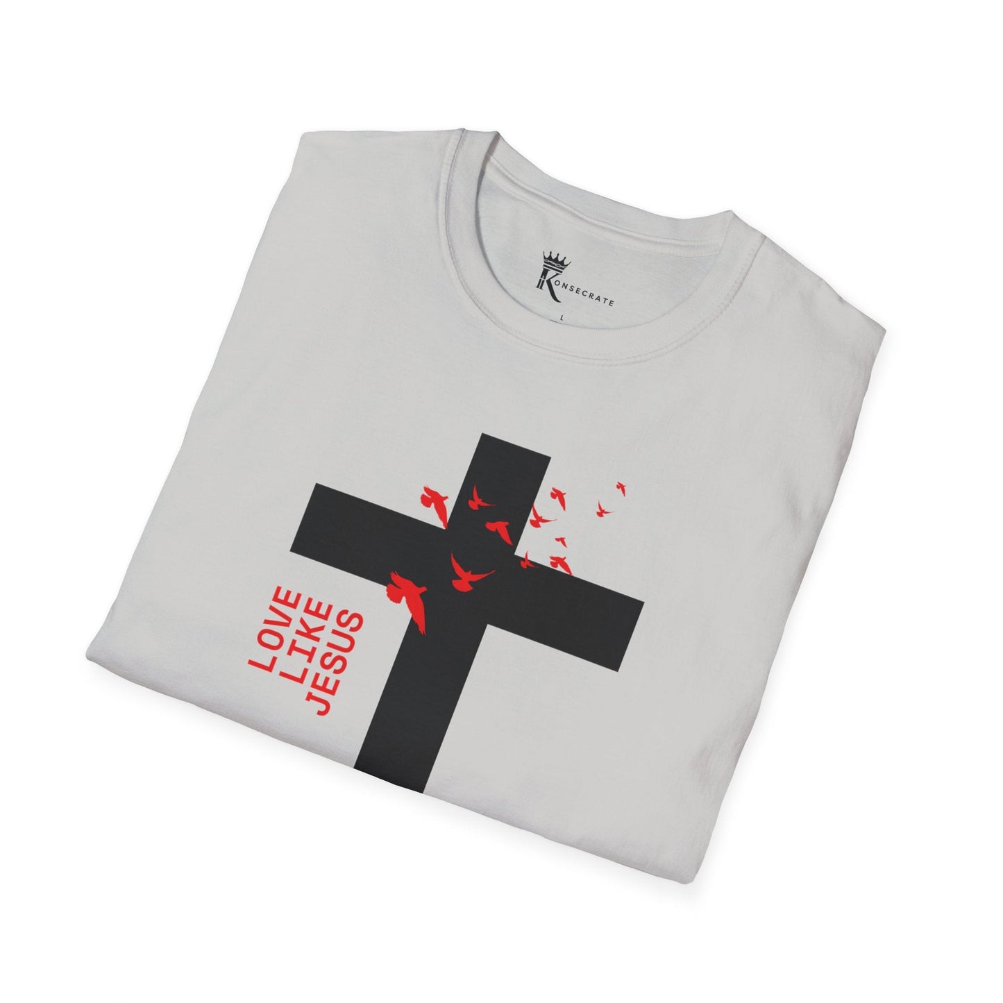 Love Like Jesus Red T-Shirt – Bold Faith Collection