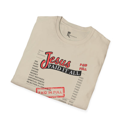 Paid In Full T-Shirt – Bold Faith Collection
