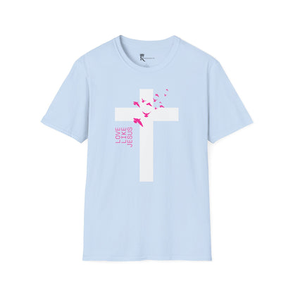 Love Like Jesus Pink T-Shirt – Bold Faith Collection