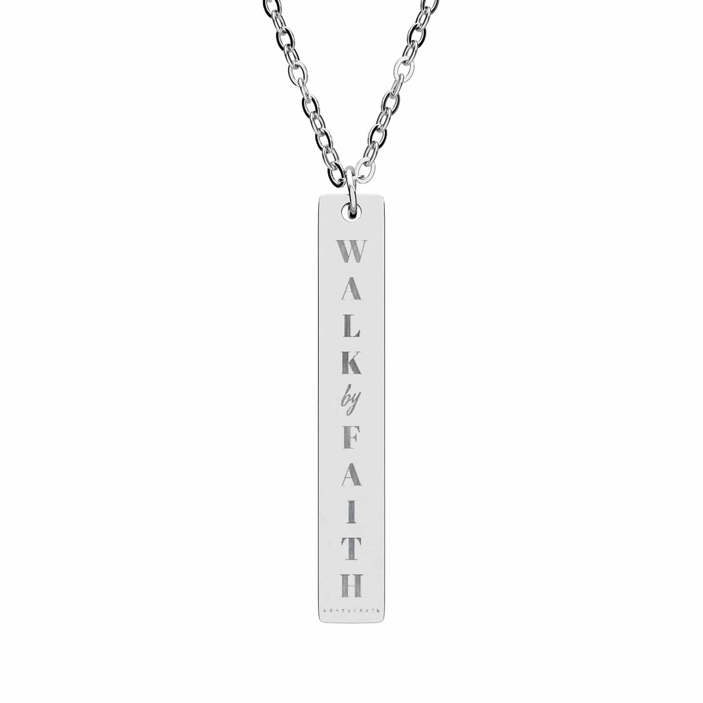 Walk By Faith Verticle Bar Necklace Jewelry – Bold Faith Collection