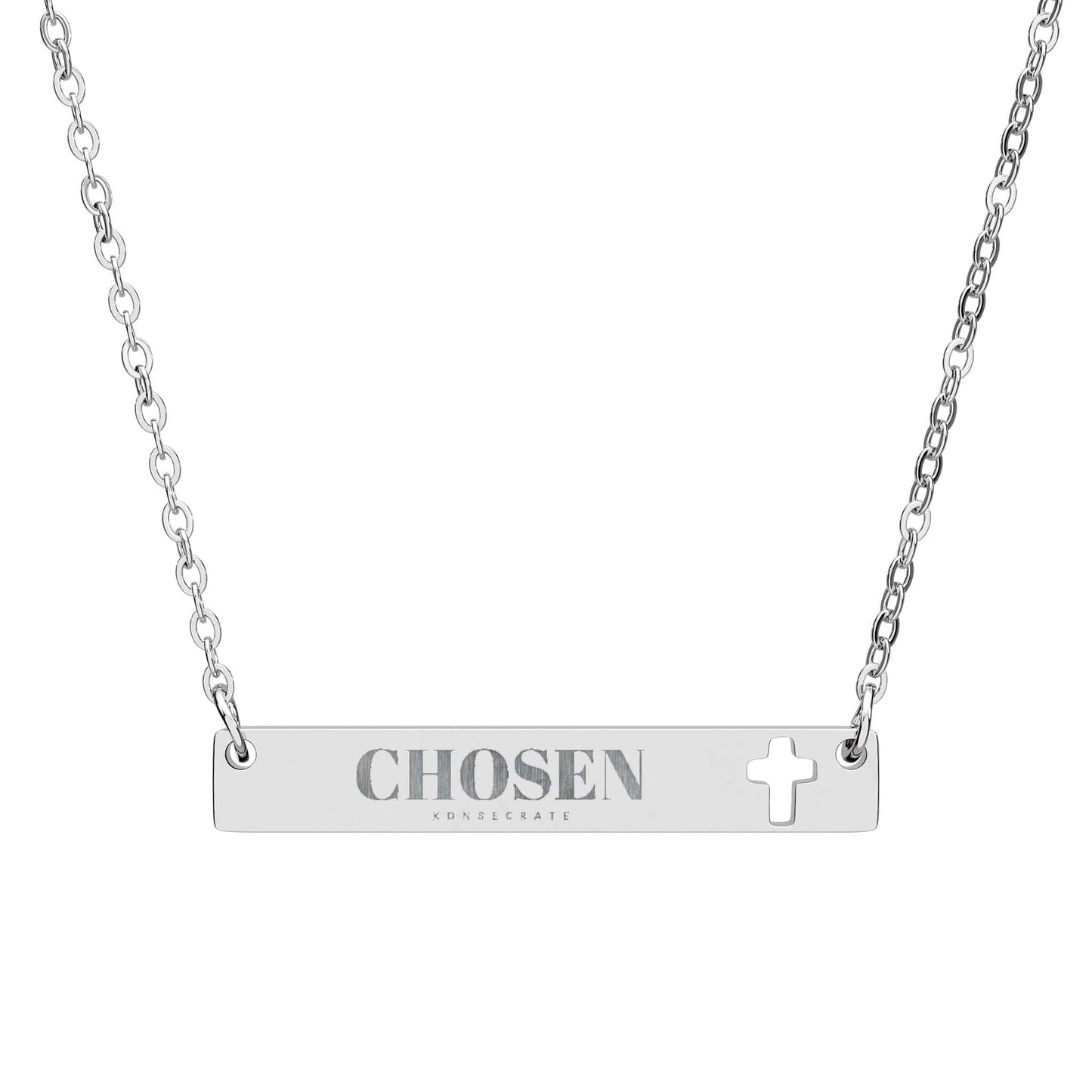 Chosen Cross Bar Necklace Jewelry – Bold Faith Collection