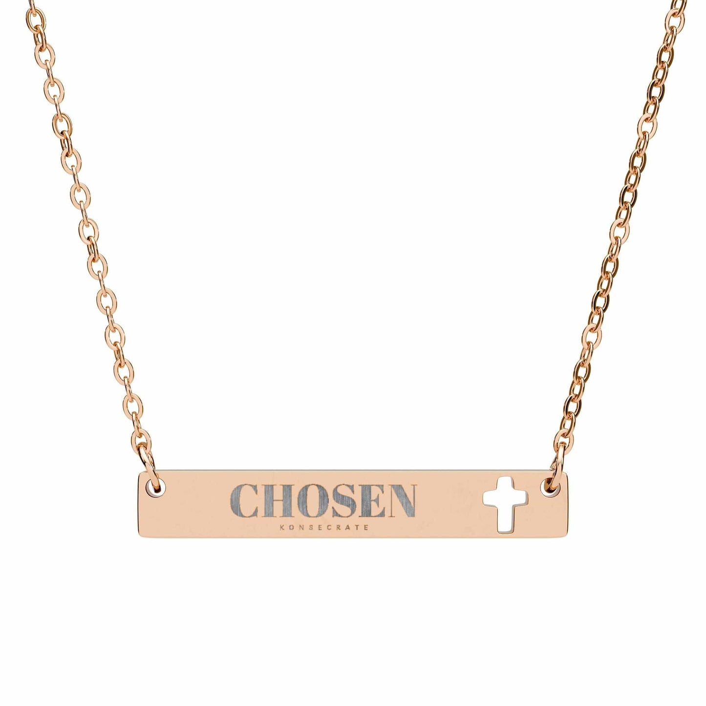 Chosen Cross Bar Necklace Jewelry – Bold Faith Collection
