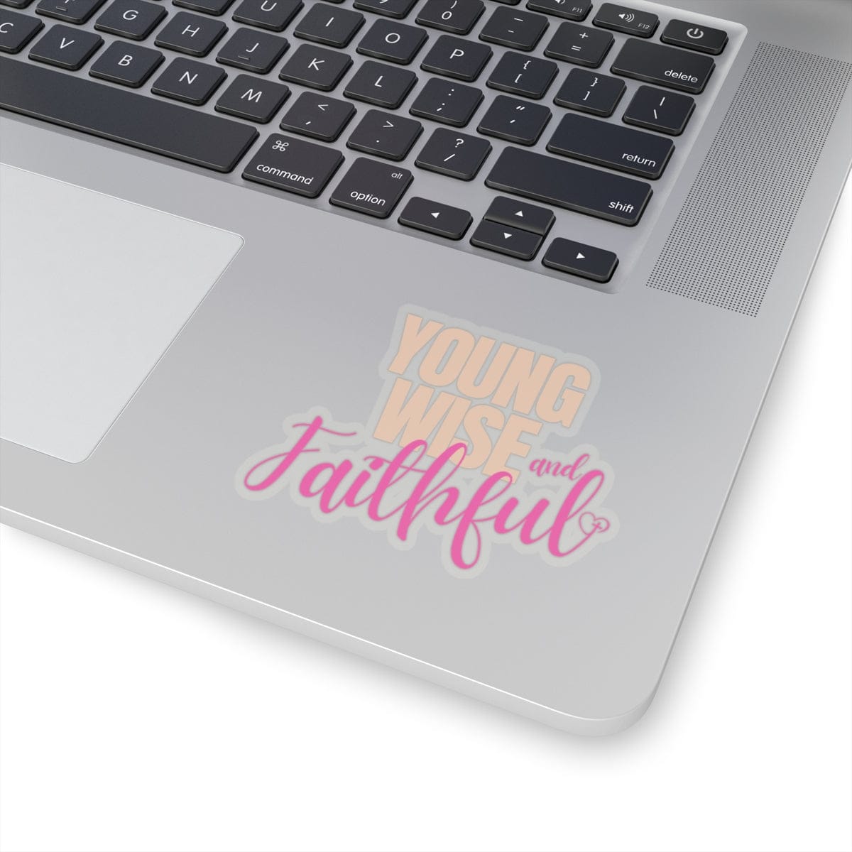 Young Wise & Faithful Kiss-Cut Sticker Pink – Bold Faith Collection