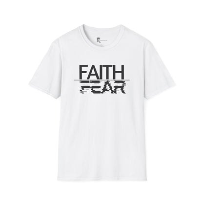 Faith Over Fear Glitch Tee – Bold Faith Collection