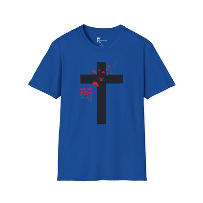 Love Like Jesus Red T-Shirt – Bold Faith Collection