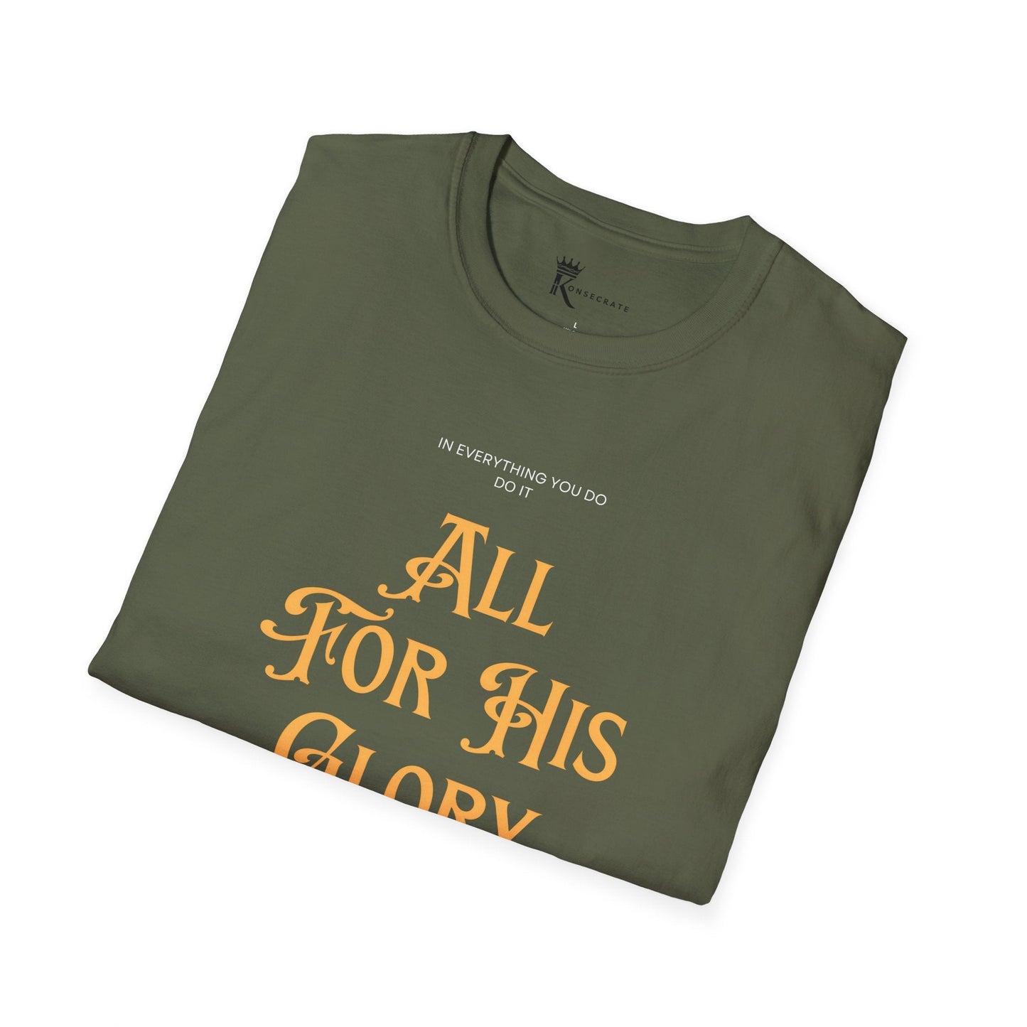 All For His Glory T-Shirt – Bold Faith Collection