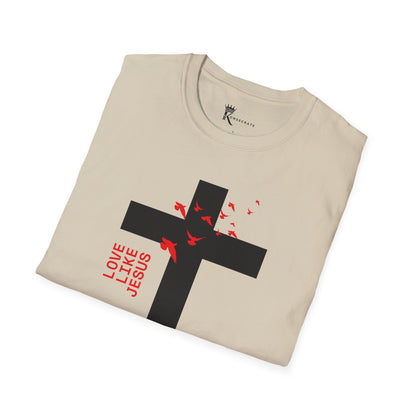Love Like Jesus Red T-Shirt – Bold Faith Collection