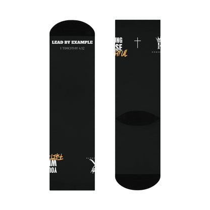 Young, Wise, & Faithful Cushioned Crew Socks Tee – Bold Faith Collection