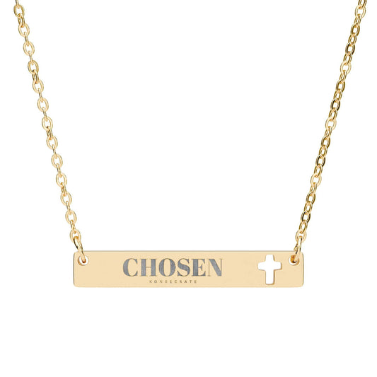 Chosen Cross Bar Necklace Jewelry – Bold Faith Collection