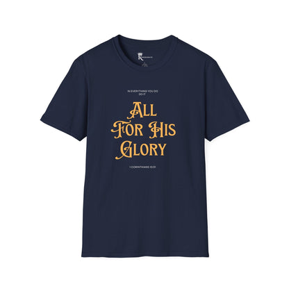 All For His Glory T-Shirt – Bold Faith Collection