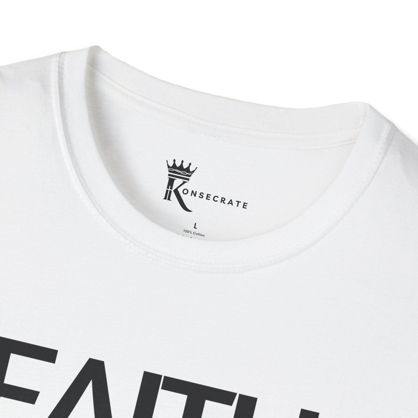 Faith Over Fear Glitch Tee – Bold Faith Collection