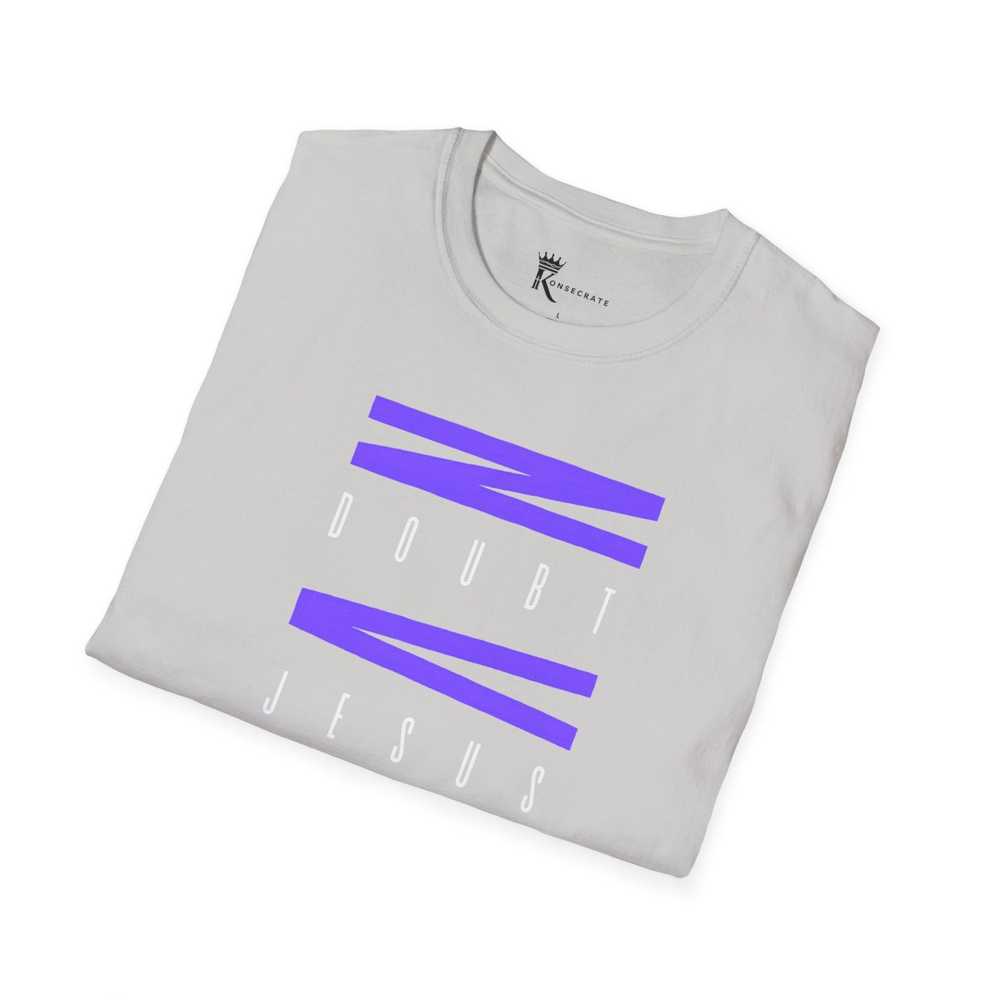 Never Doubt Jesus Purple T-Shirt – Bold Faith Collection