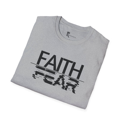Faith Over Fear Glitch Tee – Bold Faith Collection