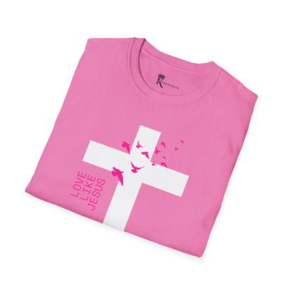 Love Like Jesus Pink T-Shirt – Bold Faith Collection