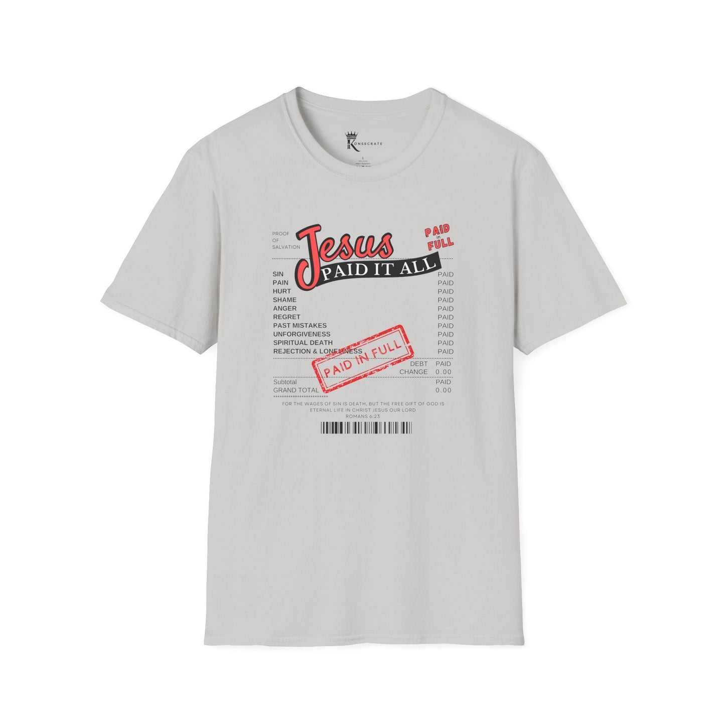 Paid In Full T-Shirt – Bold Faith Collection