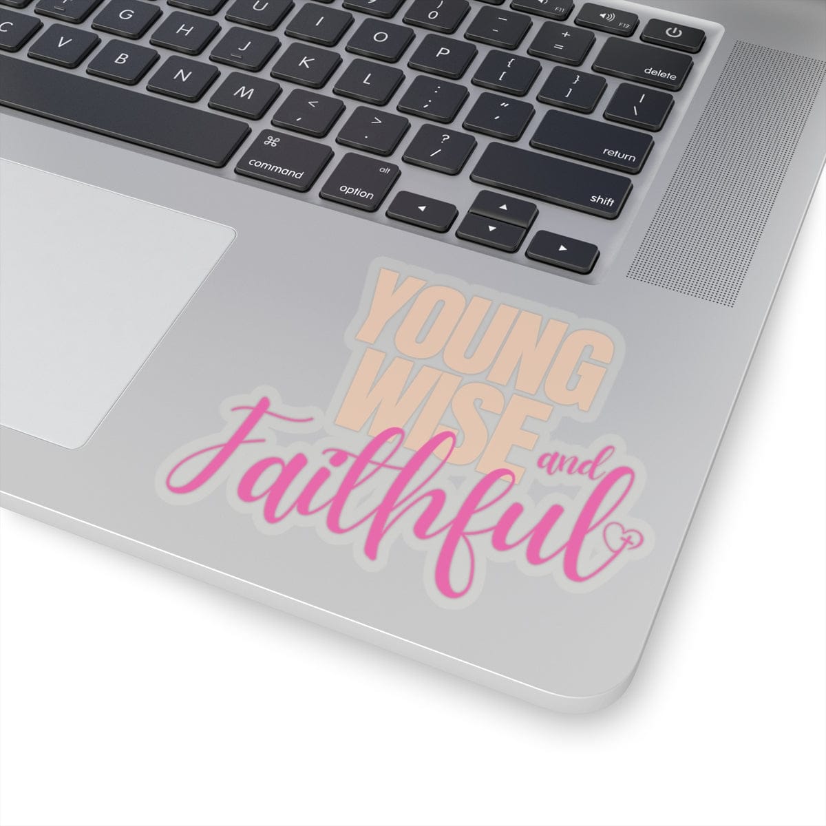 Young Wise & Faithful Kiss-Cut Sticker Pink – Bold Faith Collection