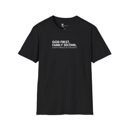 God First, Family Second T-Shirt – Kingdom Family Collection