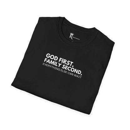 God First, Family Second T-Shirt – Kingdom Family Collection