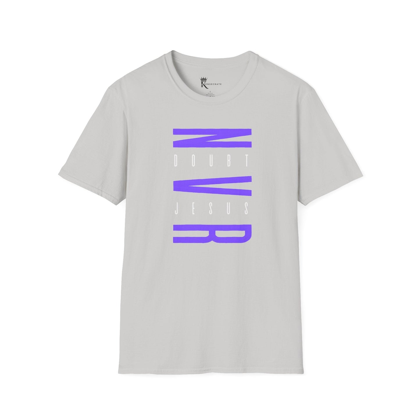 Never Doubt Jesus Purple T-Shirt – Bold Faith Collection