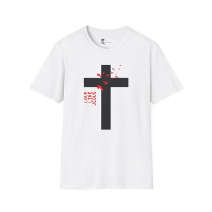 Love Like Jesus Red T-Shirt – Bold Faith Collection