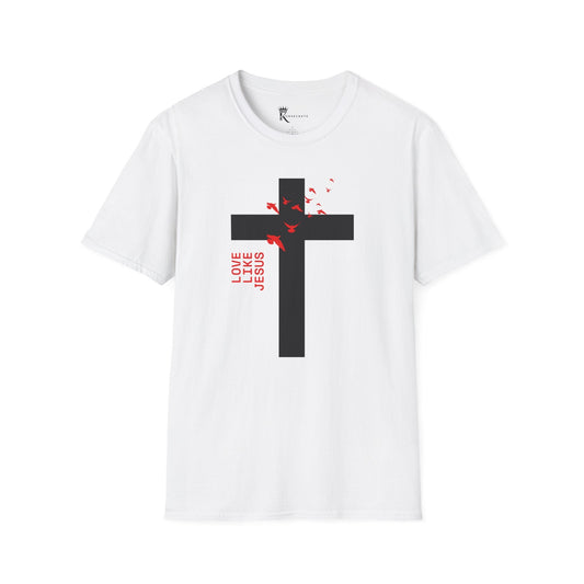 Love Like Jesus Red T-Shirt – Bold Faith Collection