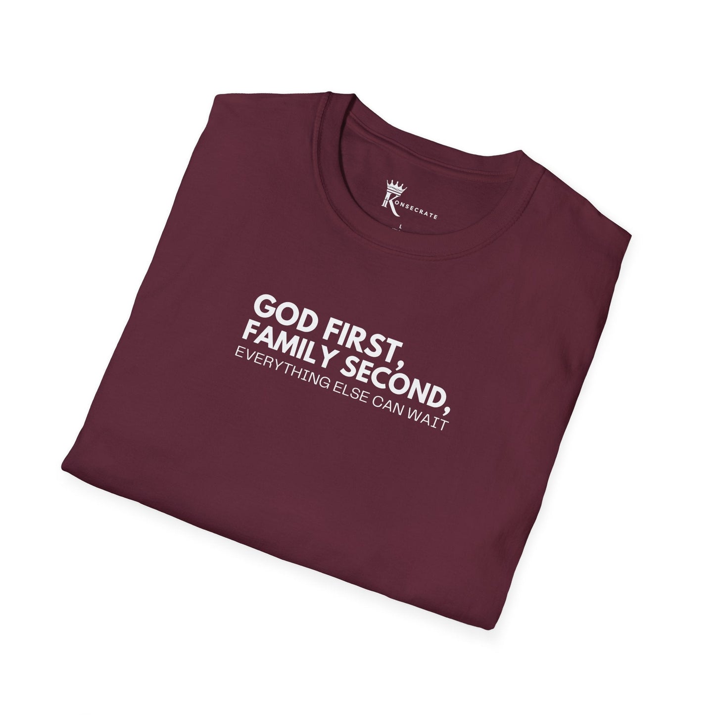 God First, Family Second T-Shirt – Kingdom Family Collection