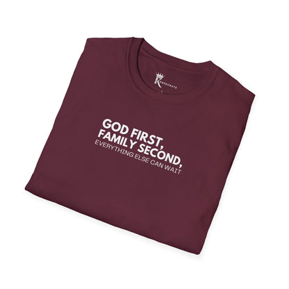 God First, Family Second T-Shirt – Kingdom Family Collection