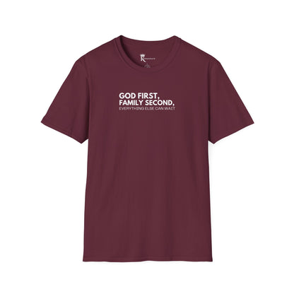 God First, Family Second T-Shirt – Kingdom Family Collection