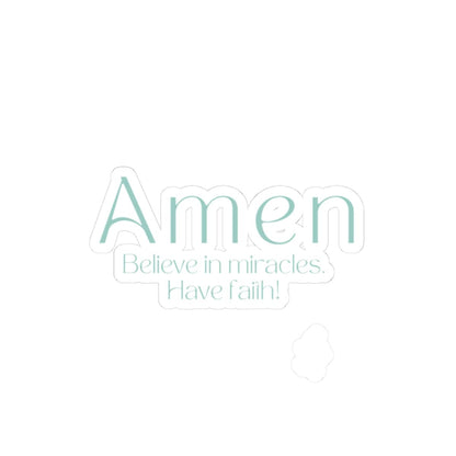 Amen, Believe In Miracles Sticker – Accessories