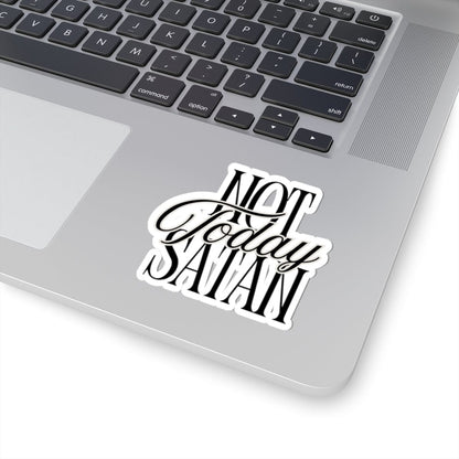 Not Today Satan Kiss-Cut Sticker – Accessories