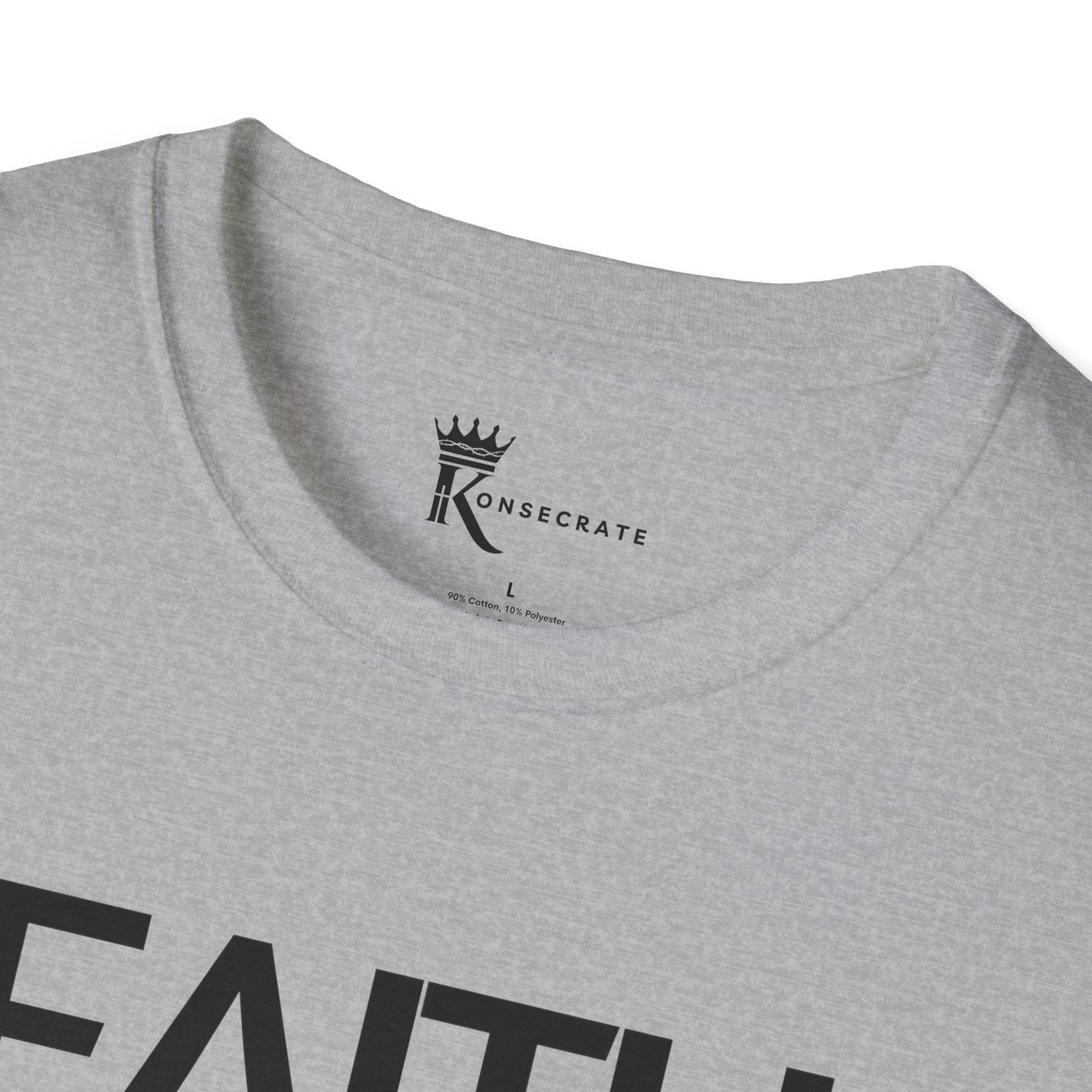 Faith Over Fear Glitch Tee – Bold Faith Collection