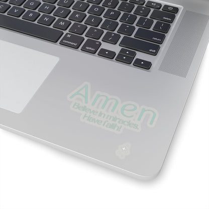 Amen, Believe In Miracles Sticker – Accessories