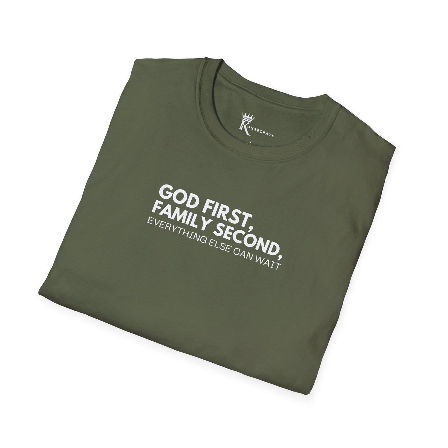 God First, Family Second T-Shirt – Kingdom Family Collection