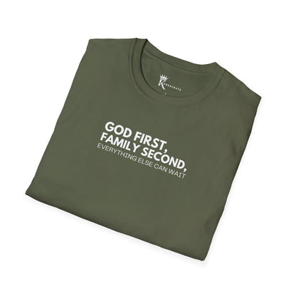 God First, Family Second T-Shirt – Kingdom Family Collection