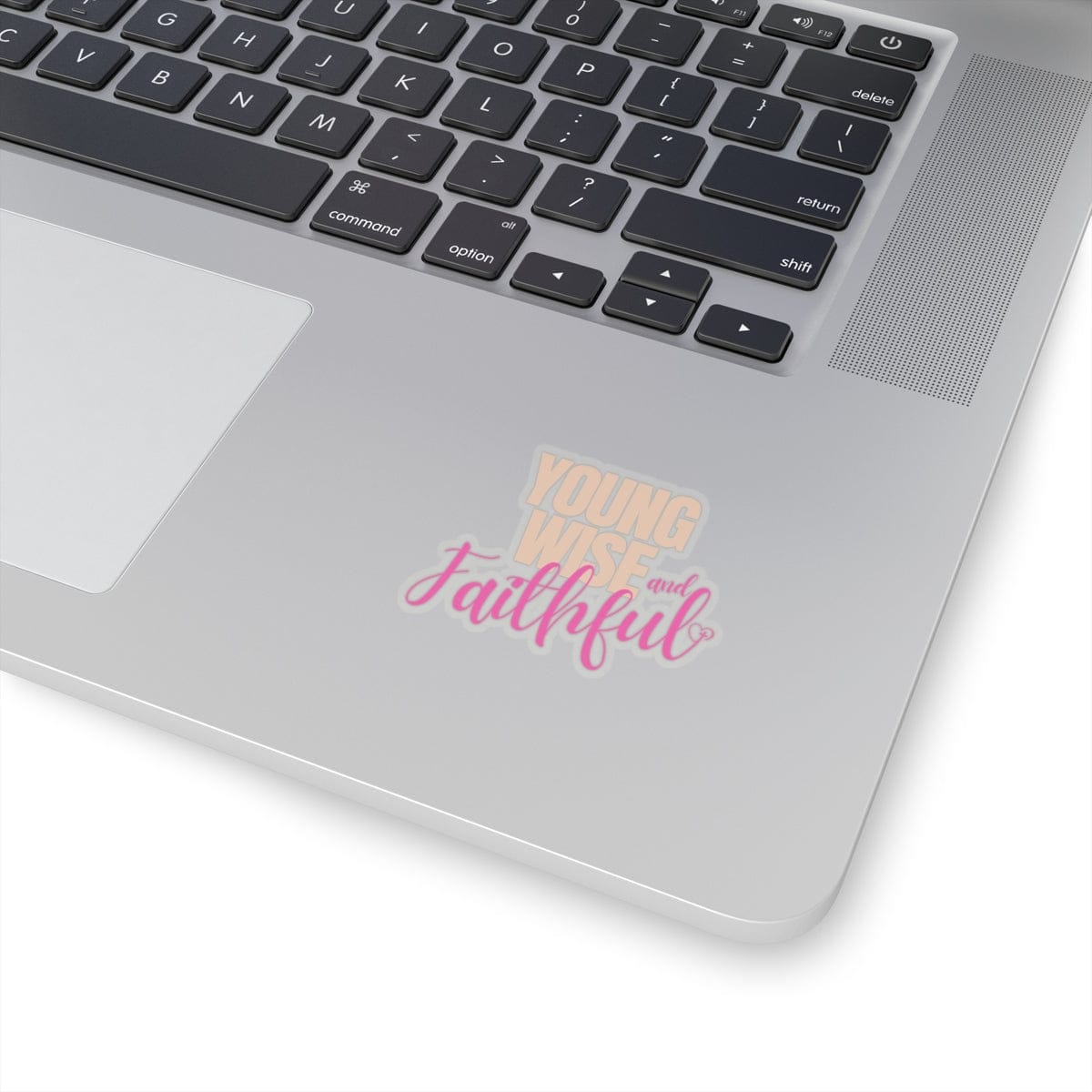Young Wise & Faithful Kiss-Cut Sticker Pink – Bold Faith Collection