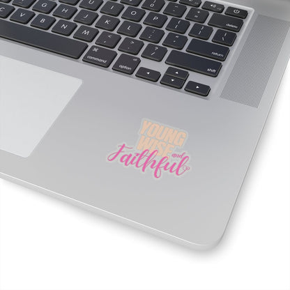 Young Wise & Faithful Kiss-Cut Sticker Pink – Bold Faith Collection