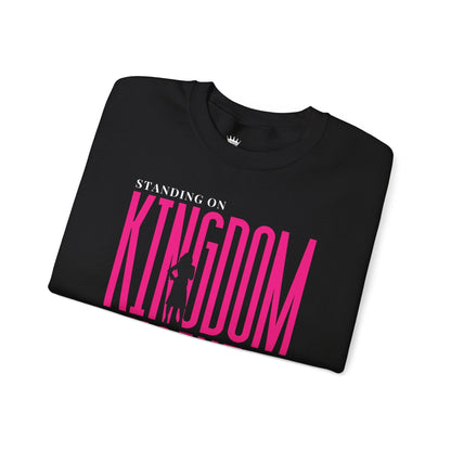 Kingdom Business Crewneck Sweatshirt — "Standing on His Word" Christian Faith Pullover