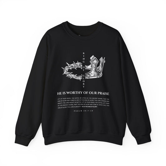 He Is Worthy of Our Praise Crewneck - Bold Faith Collection