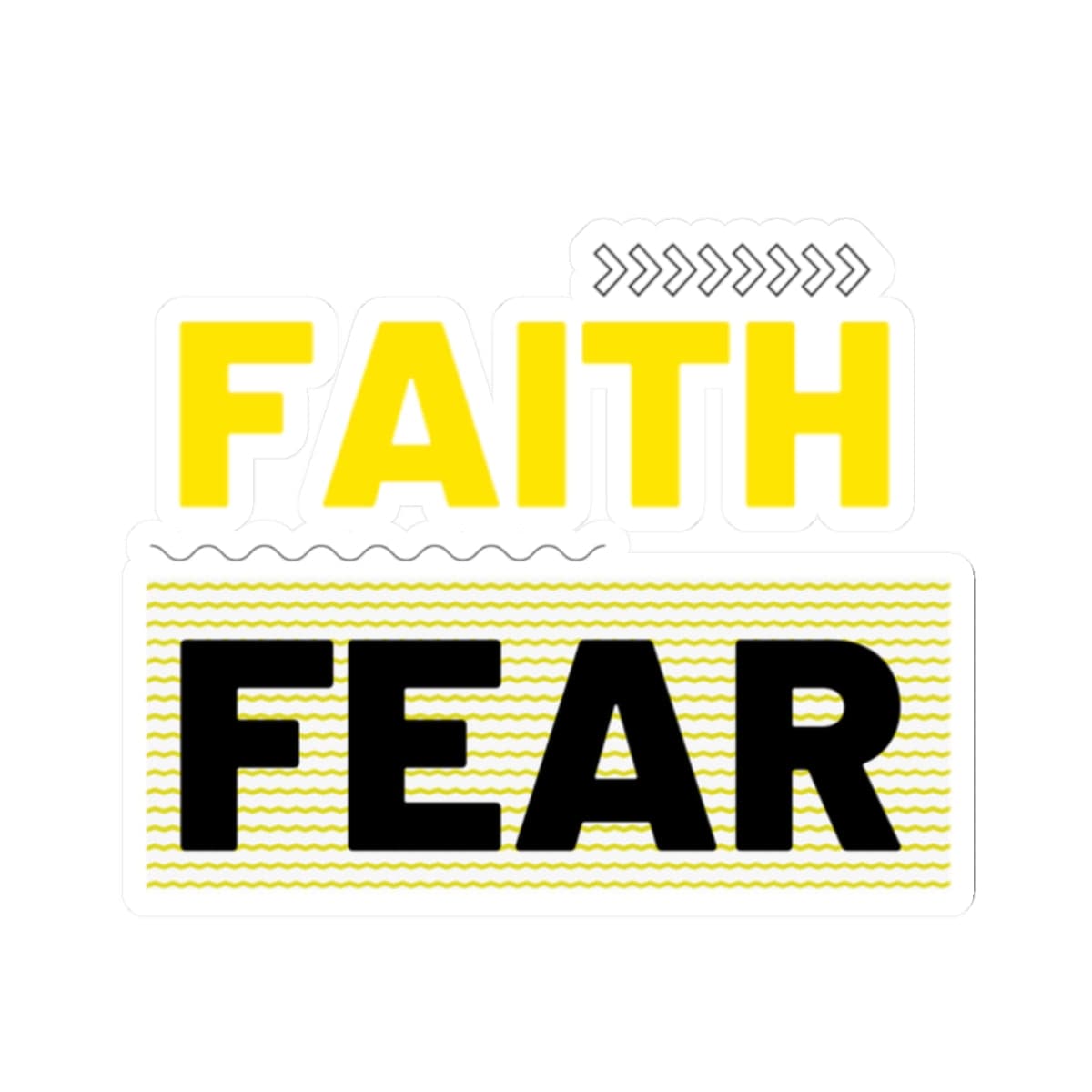 Faith Over Fear Sticker – Bold Faith Collection