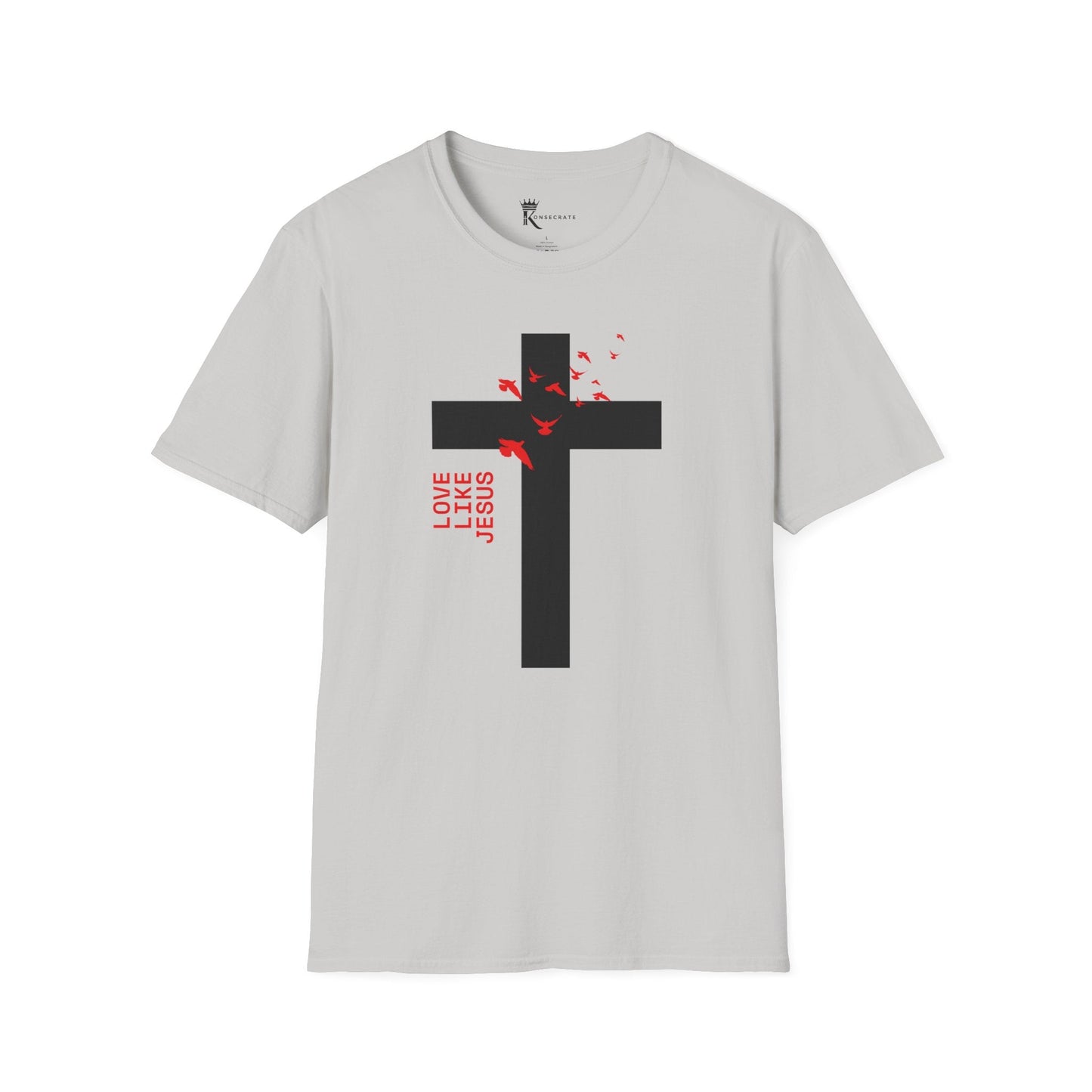 Love Like Jesus Red T-Shirt – Bold Faith Collection