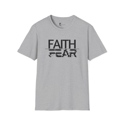 Faith Over Fear Glitch Tee – Bold Faith Collection