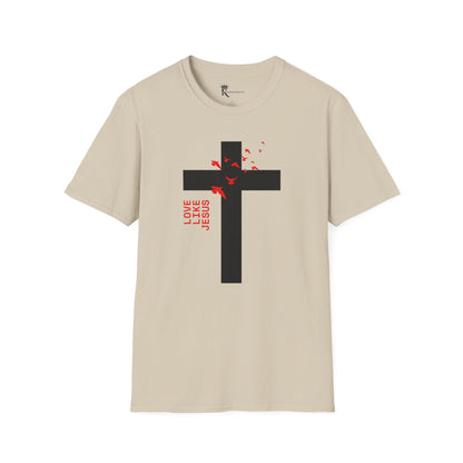 Love Like Jesus Red T-Shirt – Bold Faith Collection