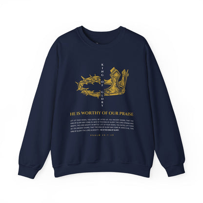 He Is Worthy of Our Praise Crewneck - Bold Faith Collection