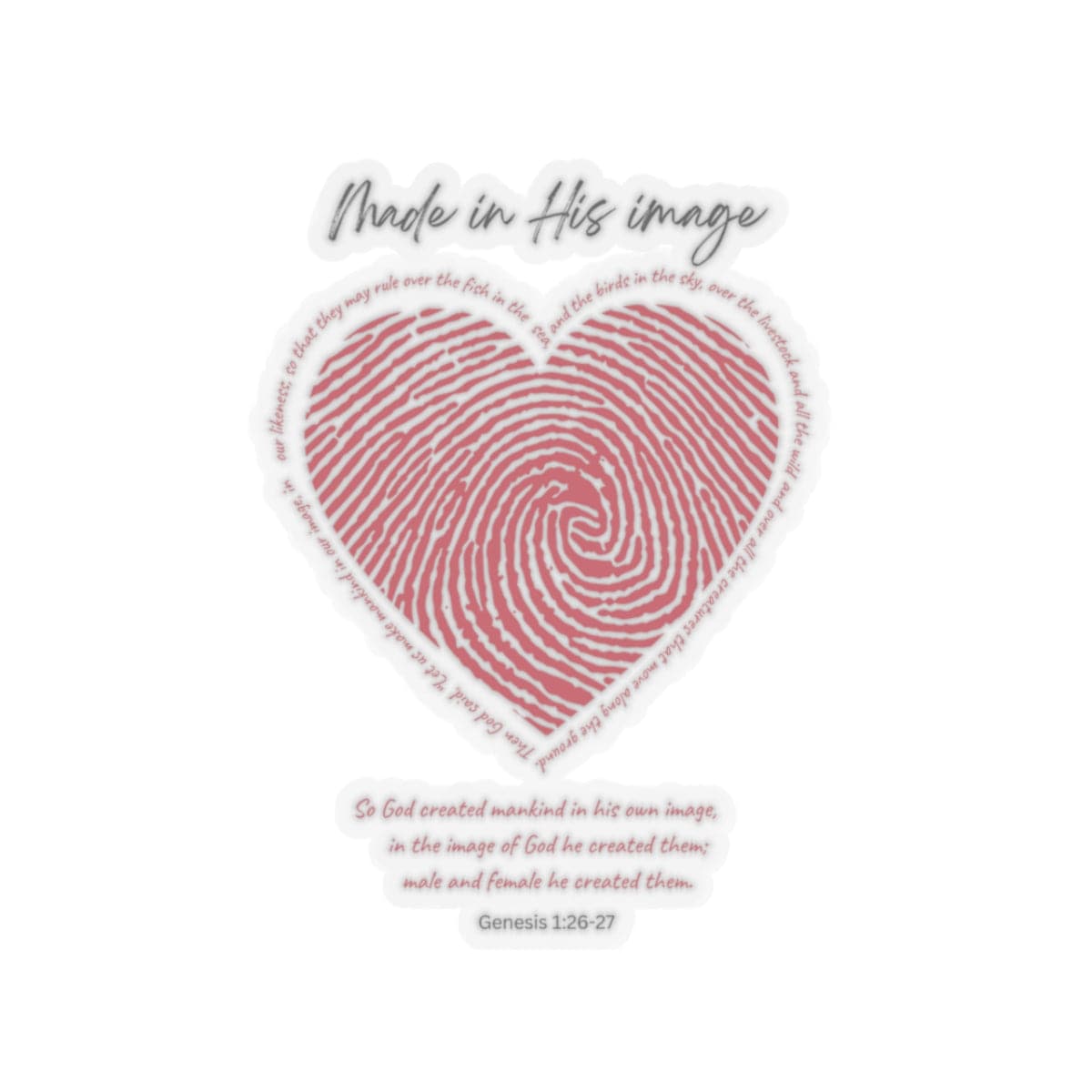 Made In His Image Sticker – Accessories