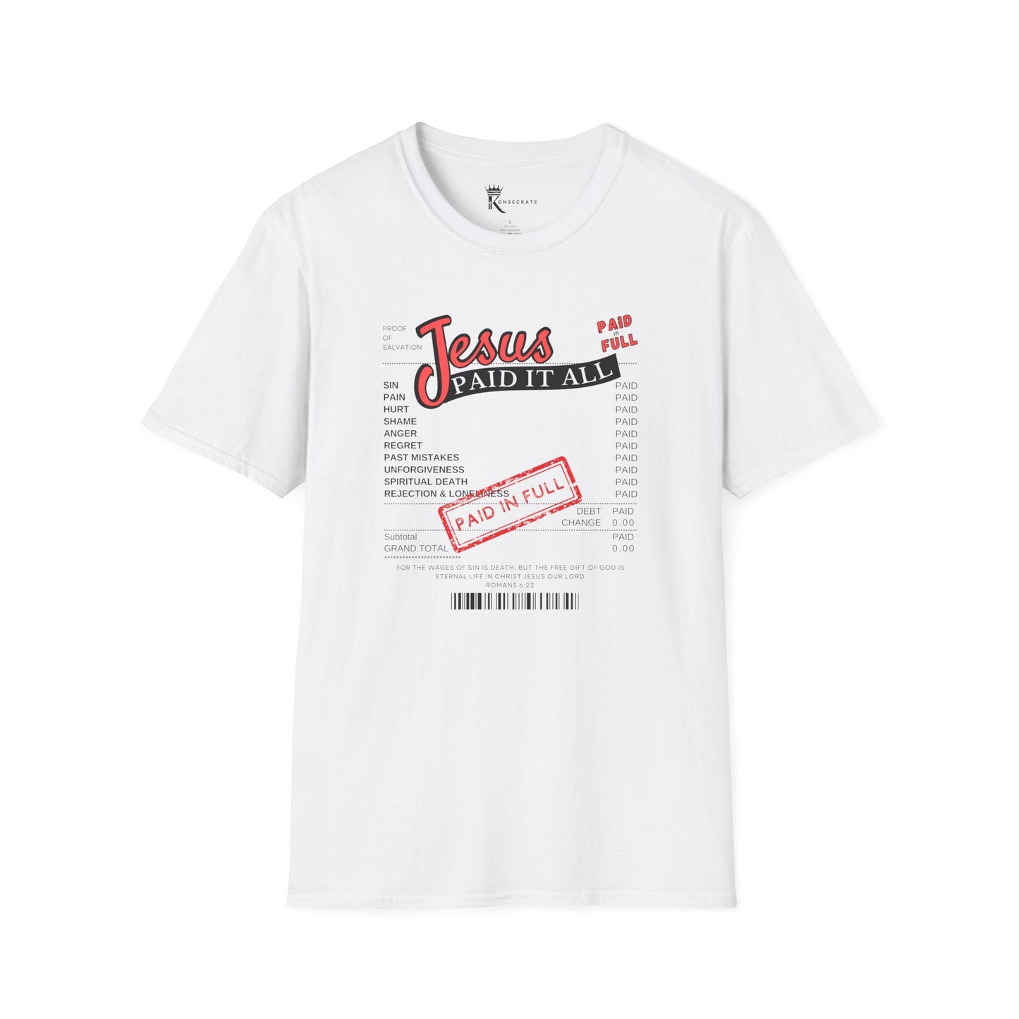 Paid In Full T-Shirt – Bold Faith Collection
